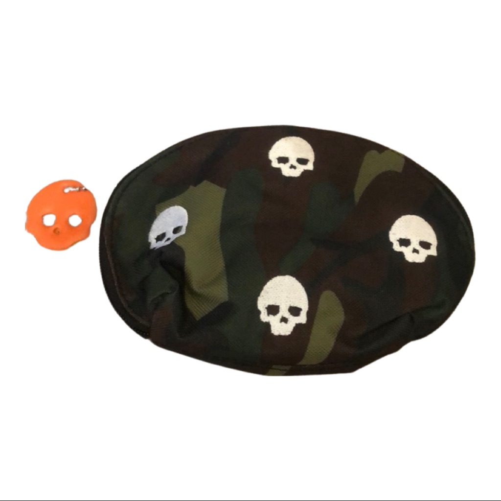 Camo With Skulls Makeup Bag